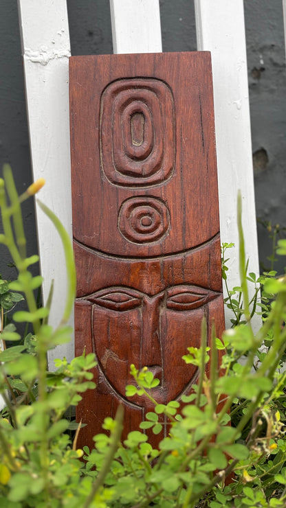Home Decor Handcrafted Wooden Tribal Face Mask (Long) – Rustic Wall Art Décor for Modern Interiors