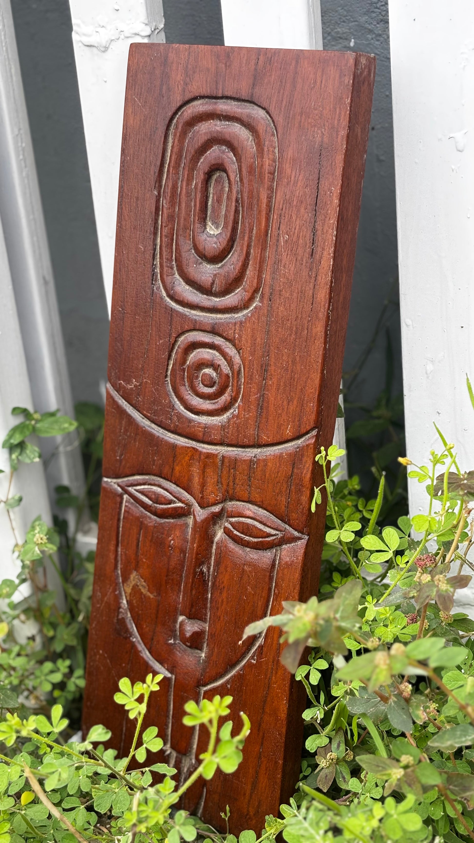 Home Decor Handcrafted Wooden Tribal Face Mask (Long) – Rustic Wall Art Décor for Modern Interiors
