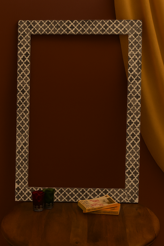 Handmade Bone Inlay Picture/Mirror Frame – Large Decorative Wall & Table Frame for Modern Home Décor