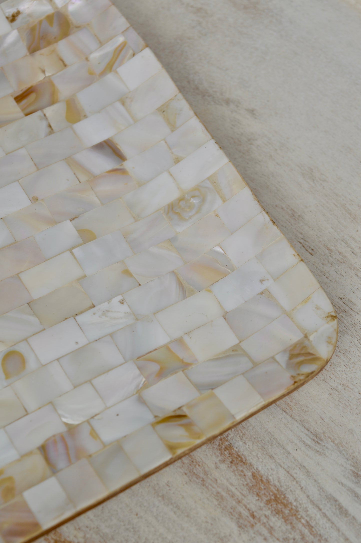 Mother of Pearl Decorative Serving Tray – Designer Coffee & Tea Table Tray for Home & Kitchen Décor"