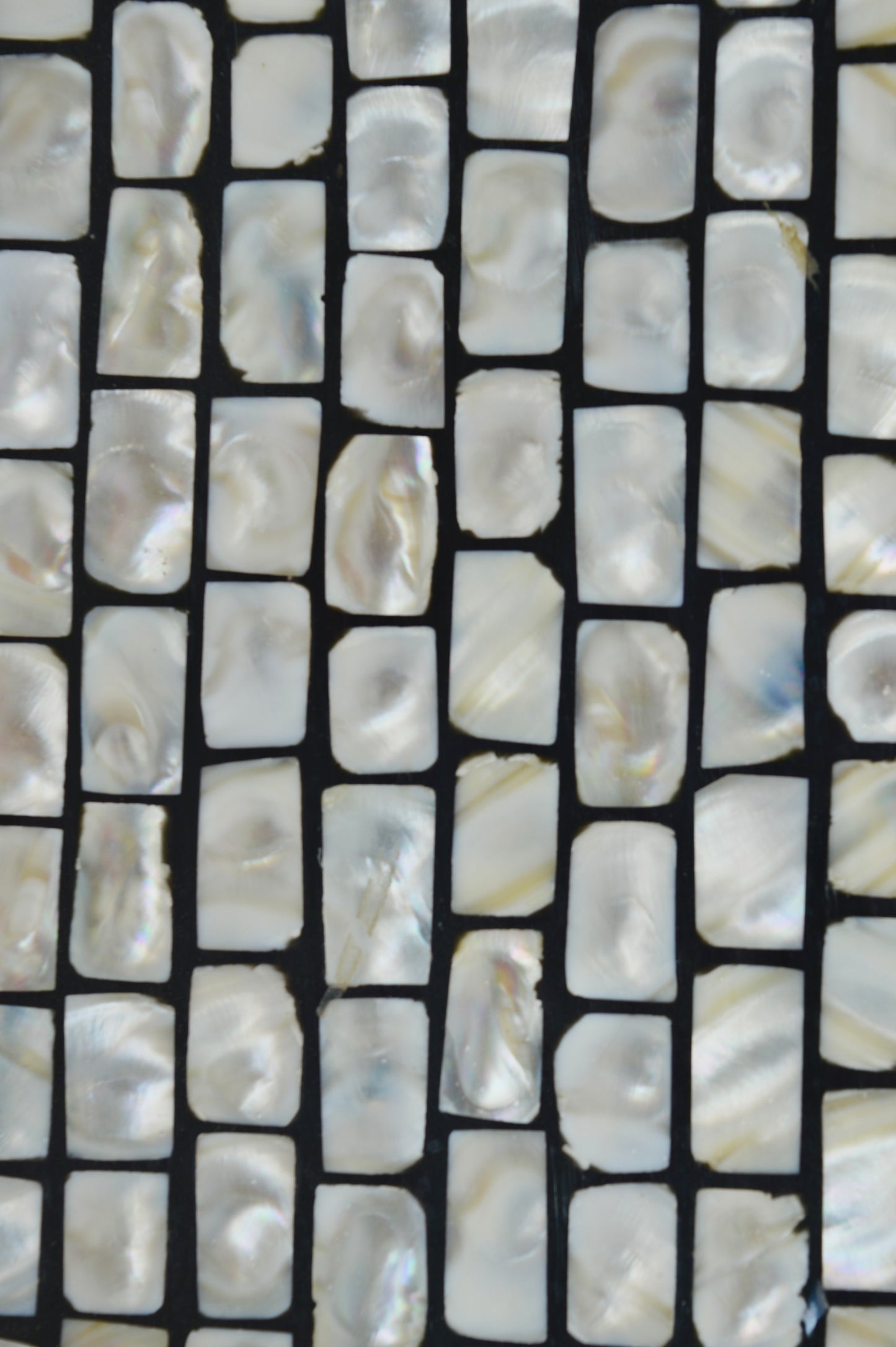 Luxury Mother of Pearl Decorative Serving Tray with Golden Handles – Designer Coffee & Tea Table Tray for Home & Kitchen Décor